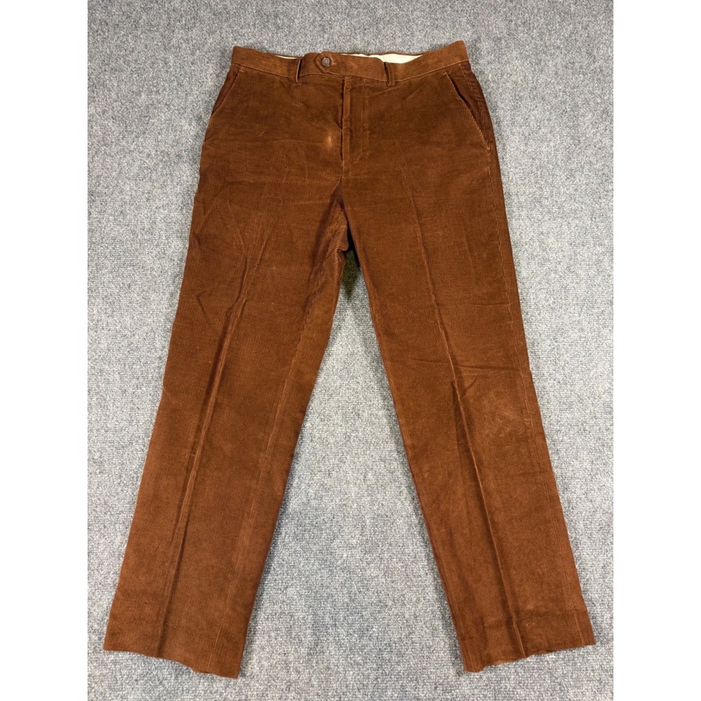 Ralph Lauren Pants Mens 33x30 Brown Corduroy Straight Leg Classic Fit Casual